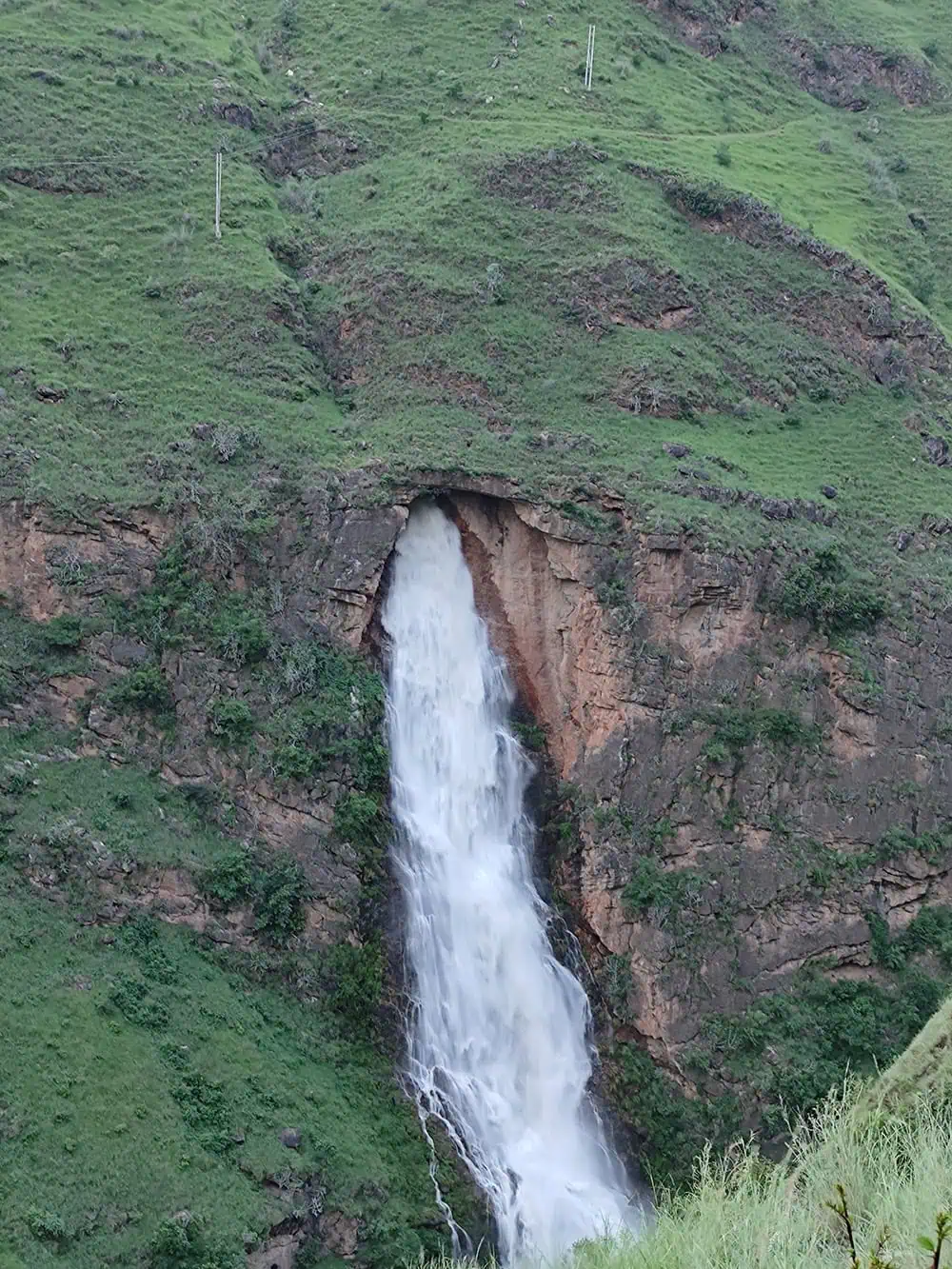 HRT Overflow Outlet waterfall - Himachal Pradesh, India