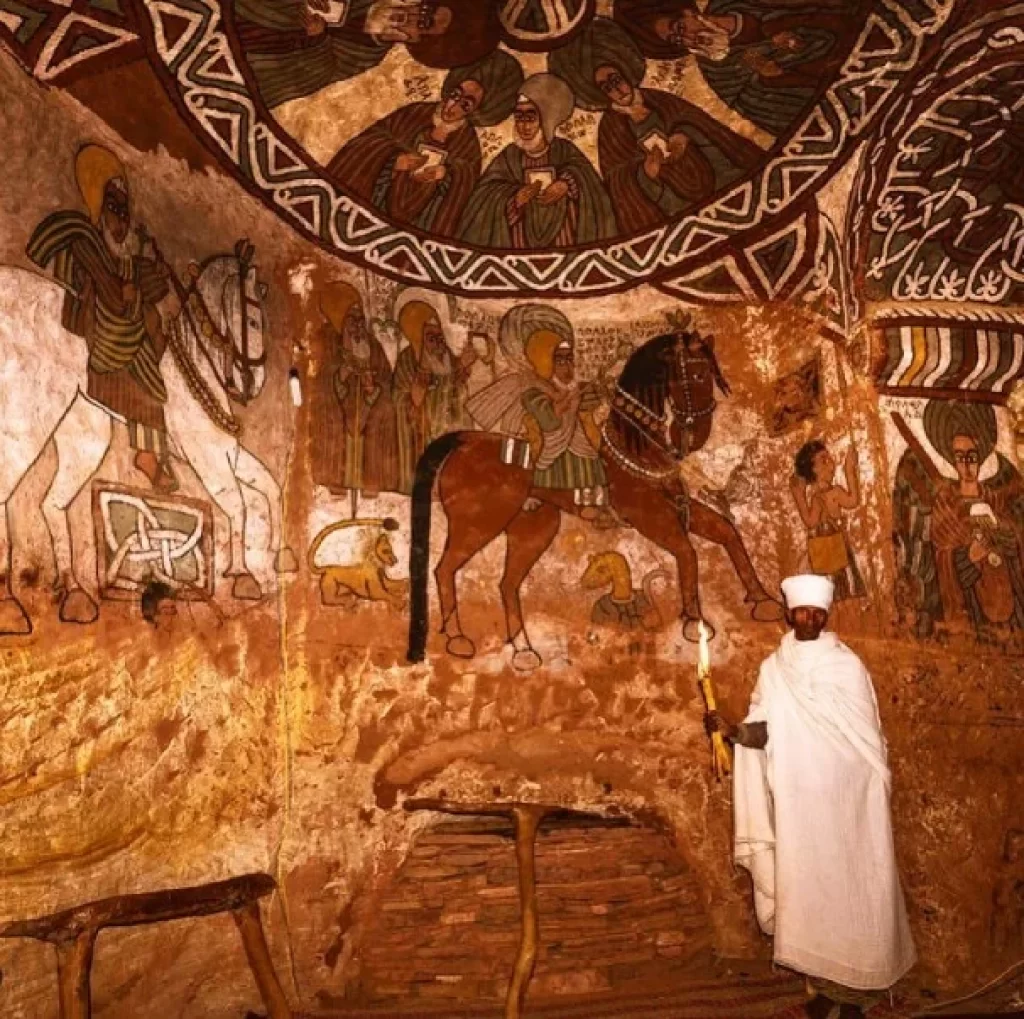 Abuna Yemata Guh is a monolithic church located in the Hawzen woreda of the Tigray Region, Ethiopia